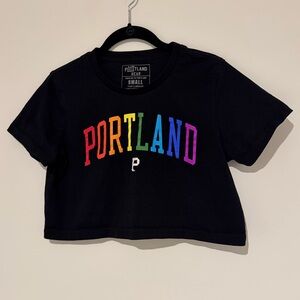 Women's Black Crop Top